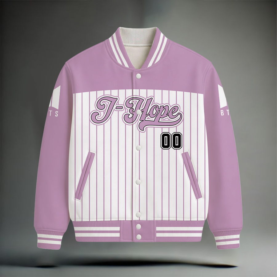 LIMITED EDITION - NEW CUSTOMIZED BTS SATIN VARSITY JACKET