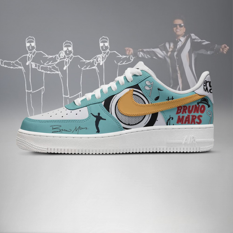 LIMITED EDITION - NEW CUSTOMIZED BRUNO MARS AF1 SHOES
