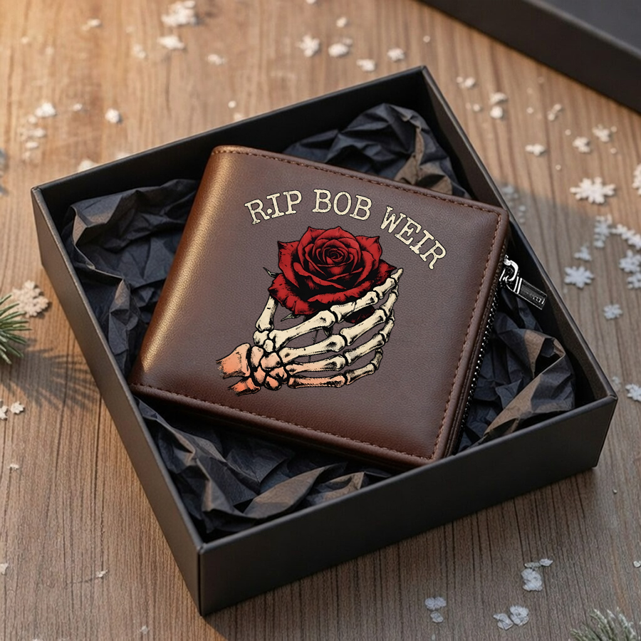 LIMITED EDITION - NEW CUSTOMIZED GRATEFUL DEAD LEATHER WALLET