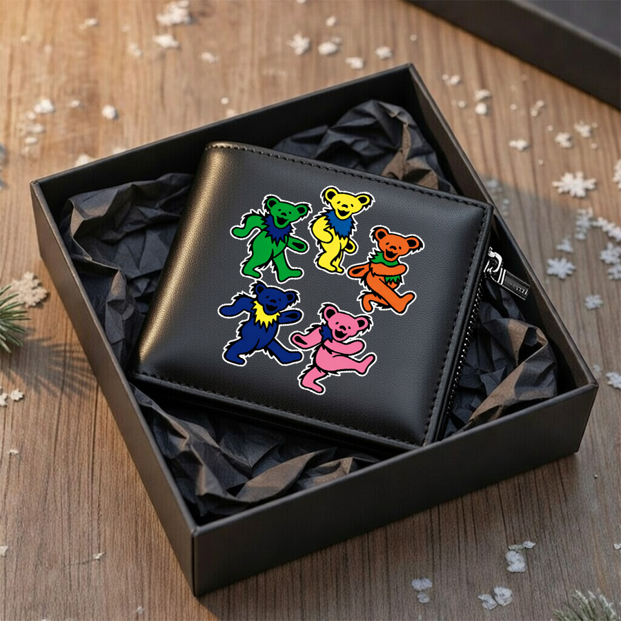 LIMITED EDITION - NEW CUSTOMIZED GRATEFUL DEAD LEATHER WALLET