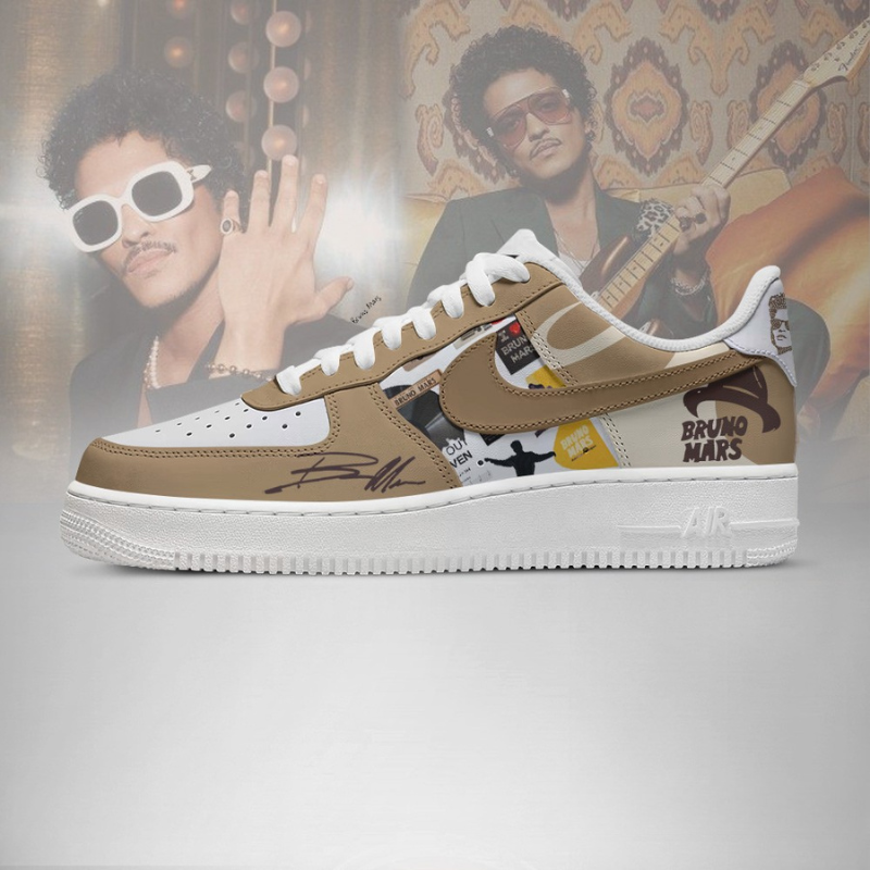 LIMITED EDITION - NEW CUSTOMIZED BRUNO MARS AF1 SHOES