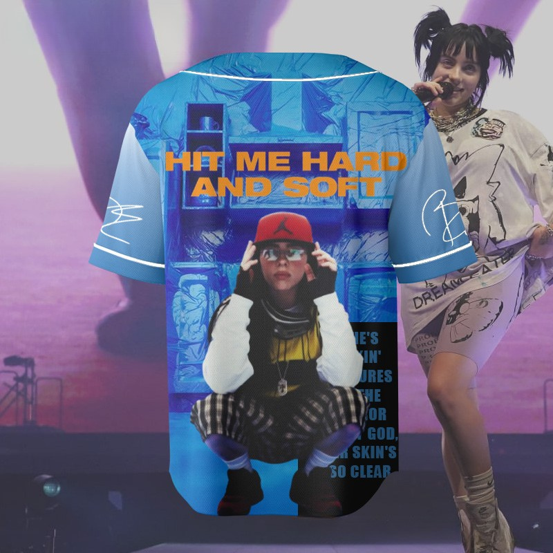 LIMITED EDITION - NEW CUSTOMIZED BILLIE EILISH BASEBALL JERSEY
