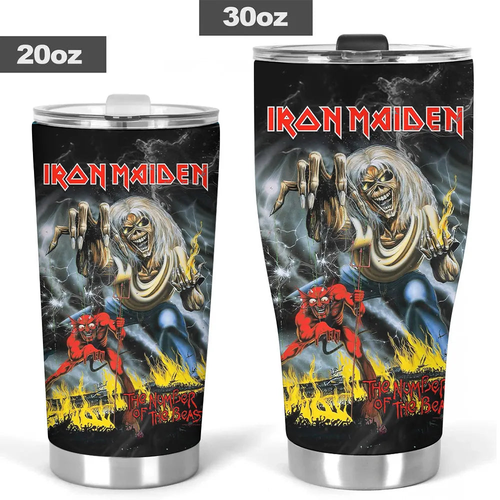 LIMITED EDITION - NEW CUSTOMIZED IRON MAIDEN TUMBLER CUP