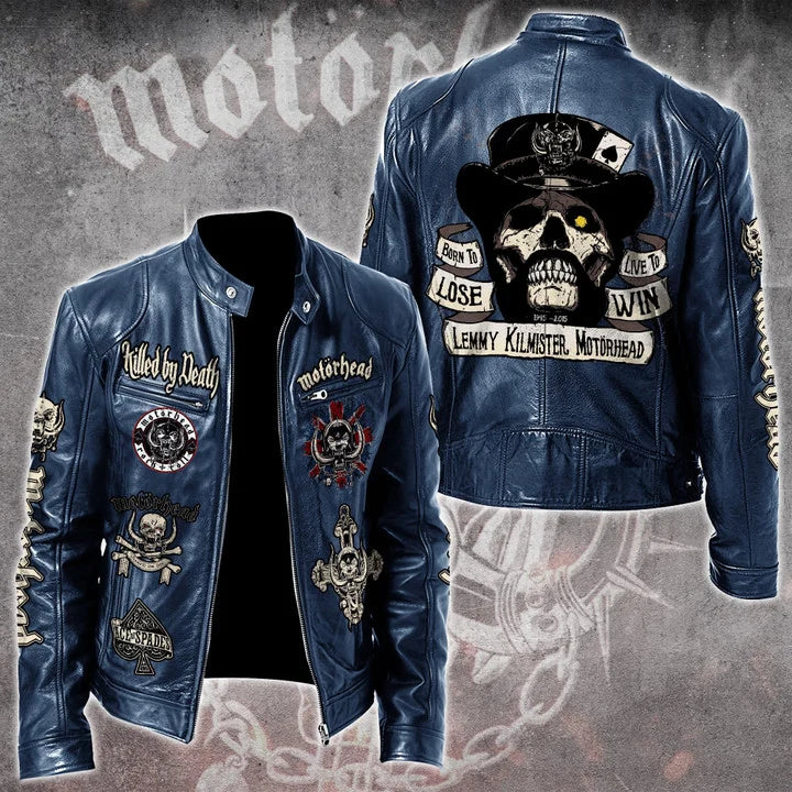 LIMITED EDITION - NEW CUSTOMIZED MOTÖRHEAD MOTORCYCLE LEATHER JACKET