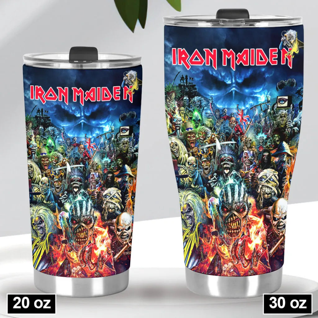 LIMITED EDITION - NEW CUSTOMIZED IRON MAIDEN TUMBLER CUP