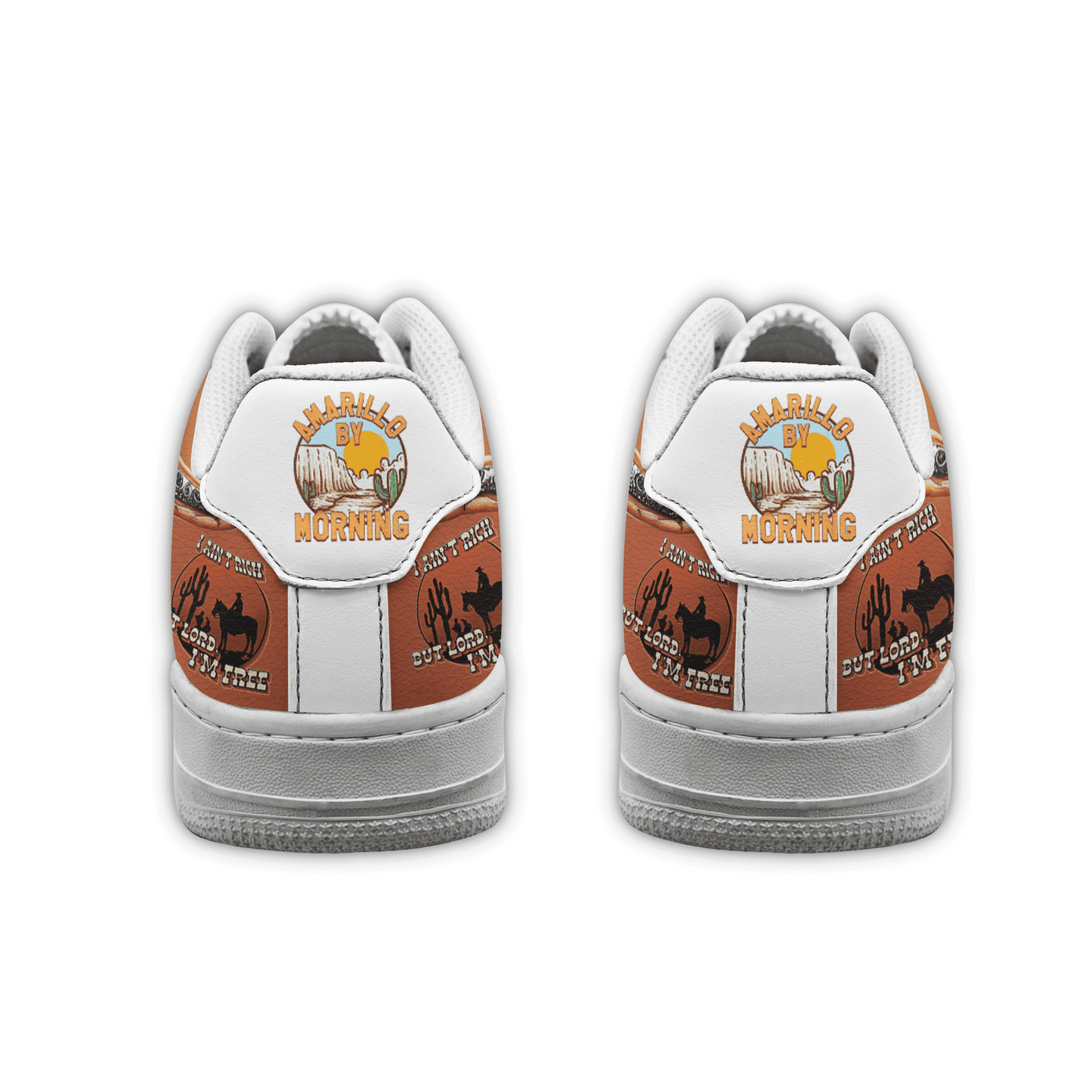 LIMITED EDITION - NEW CUSTOMIZED GEORGE STRAIT AF1 SHOES