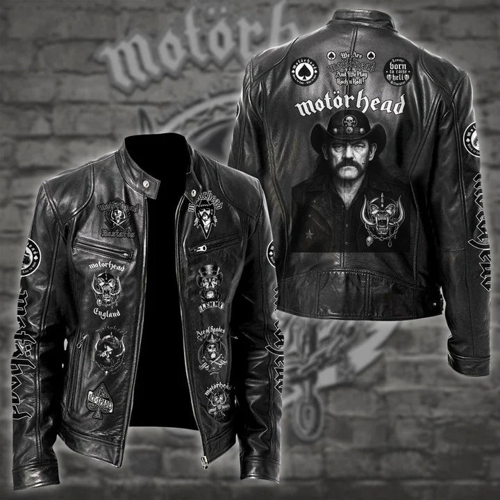 LIMITED EDITION - NEW CUSTOMIZED MOTÖRHEAD MOTORCYCLE LEATHER JACKET