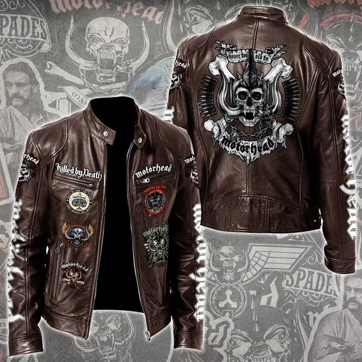 LIMITED EDITION - NEW CUSTOMIZED MOTÖRHEAD MOTORCYCLE LEATHER JACKET
