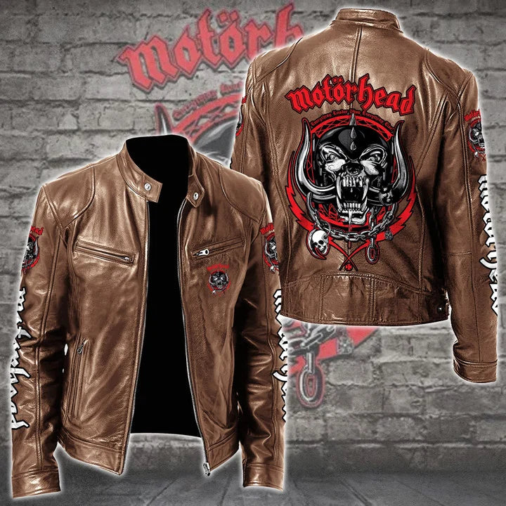 LIMITED EDITION - NEW CUSTOMIZED MOTÖRHEAD MOTORCYCLE LEATHER JACKET
