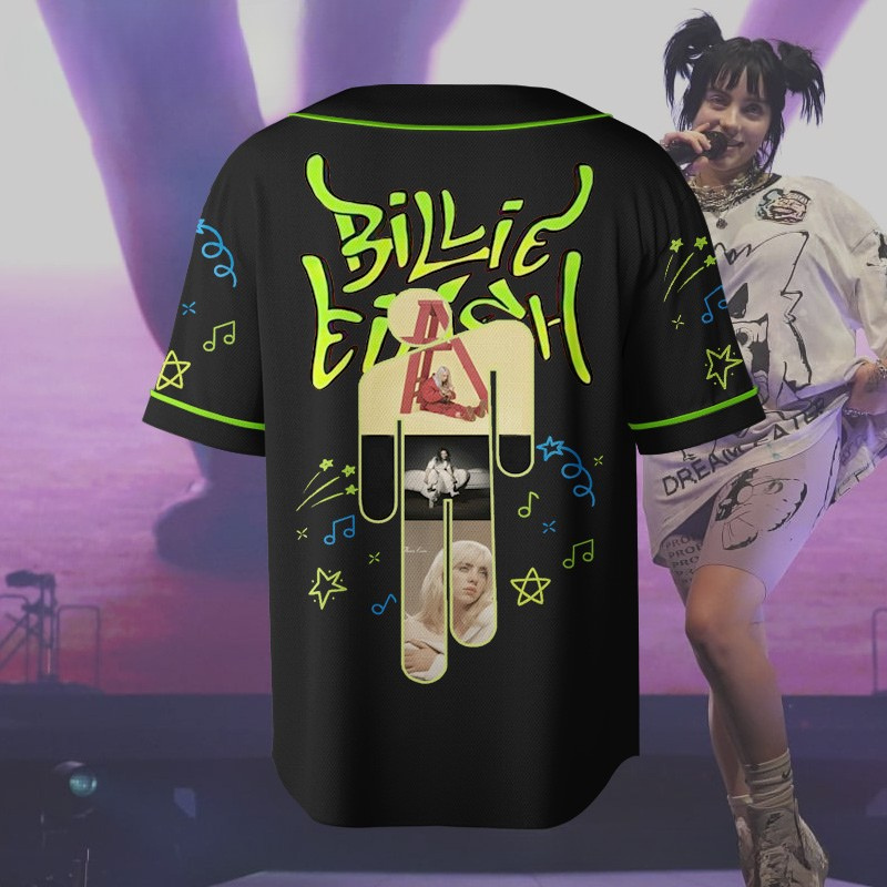 LIMITED EDITION - NEW CUSTOMIZED BILLIE EILISH BASEBALL JERSEY