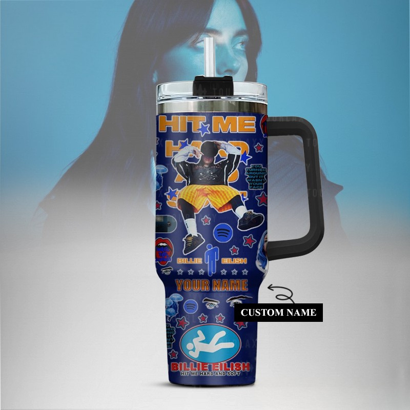 LIMITED EDITION - NEW CUSTOMIZED BILLIE EILISH TUMBLER CUP
