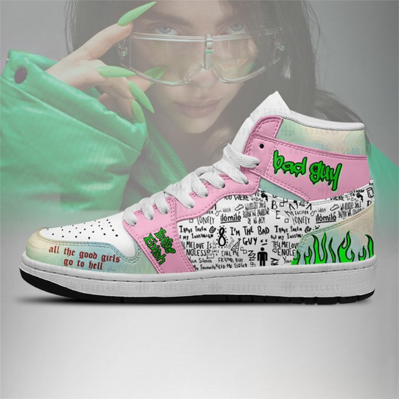 LIMITED EDITION - NEW CUSTOMIZED BILLIE EILISH AIR JORDAN SHOES