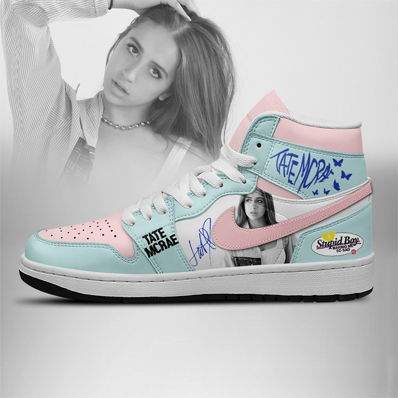 LIMITED EDITION - NEW CUSTOMIZED TATE MCRAE AIR JORDAN SHOES