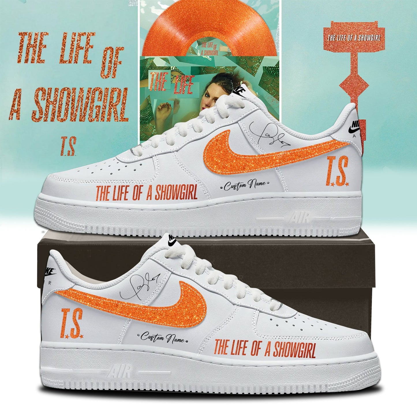 LIMITED EDITION - NEW CUSTOMIZED TAYLOR SWIFT AF1 SHOES