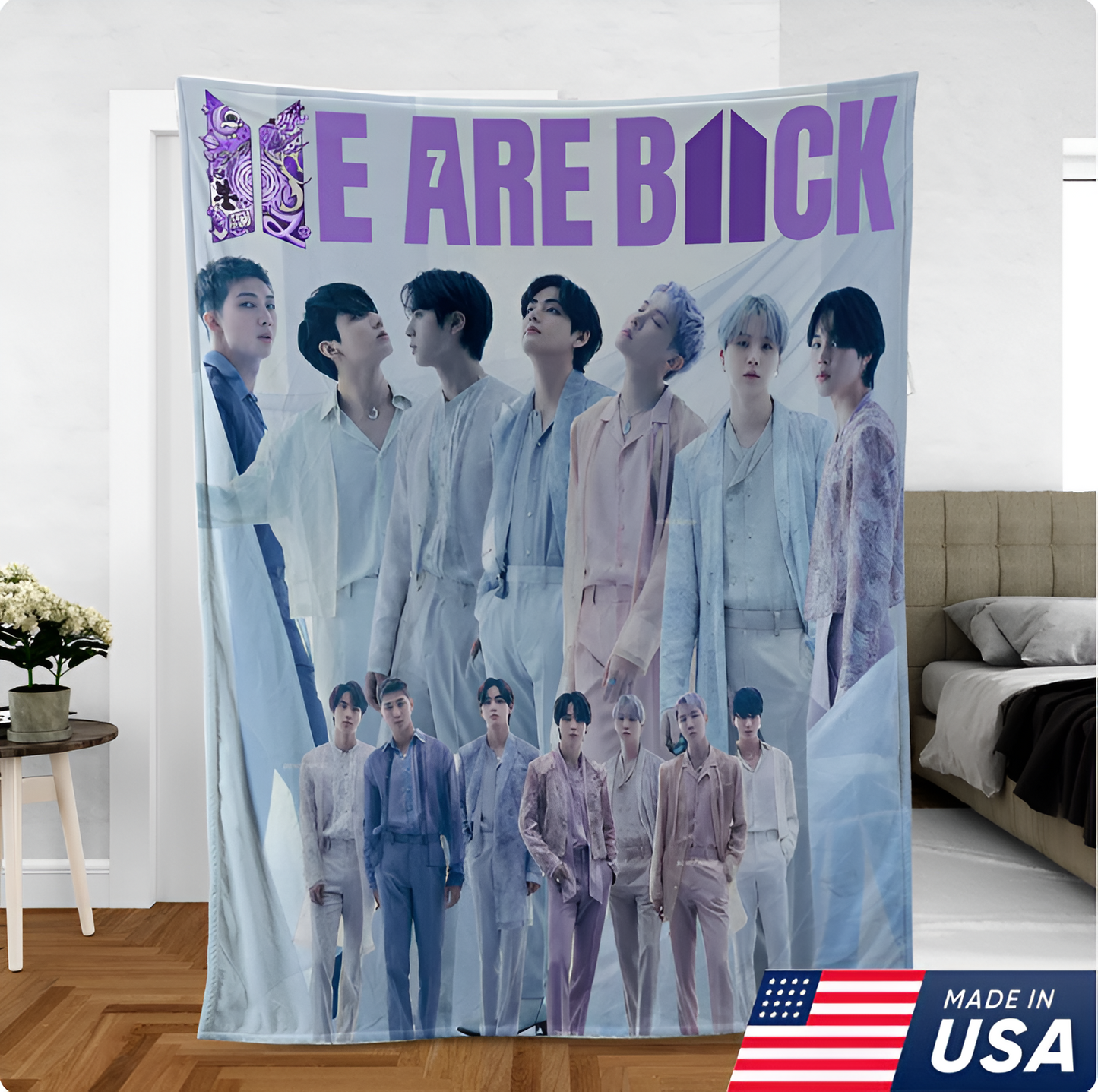 LIMITED EDITION - NEW CUSTOMIZED BTS NORMAL & FLEECE BLANKET
