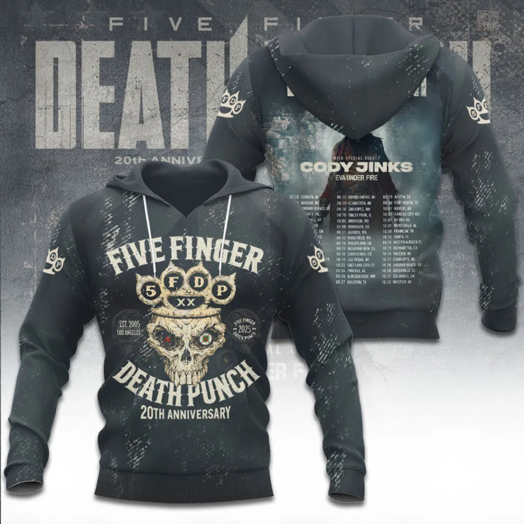 LIMITED EDITION - NEW CUSTOMIZED FIVE FINGER DEATH PUNCH T-SHIRT, HOODIE, ZIP HOODIE