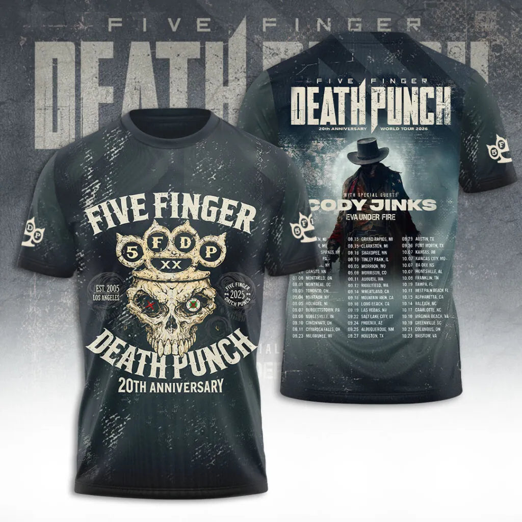 LIMITED EDITION - NEW CUSTOMIZED FIVE FINGER DEATH PUNCH T-SHIRT, HOODIE, ZIP HOODIE