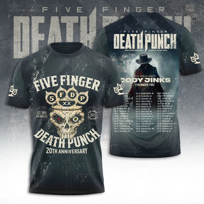 LIMITED EDITION - NEW CUSTOMIZED FIVE FINGER DEATH PUNCH T-SHIRT, HOODIE, ZIP HOODIE