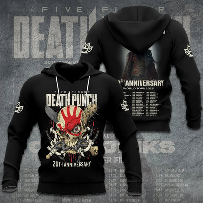 LIMITED EDITION - NEW CUSTOMIZED FIVE FINGER DEATH PUNCH T-SHIRT, HOODIE, ZIP HOODIE