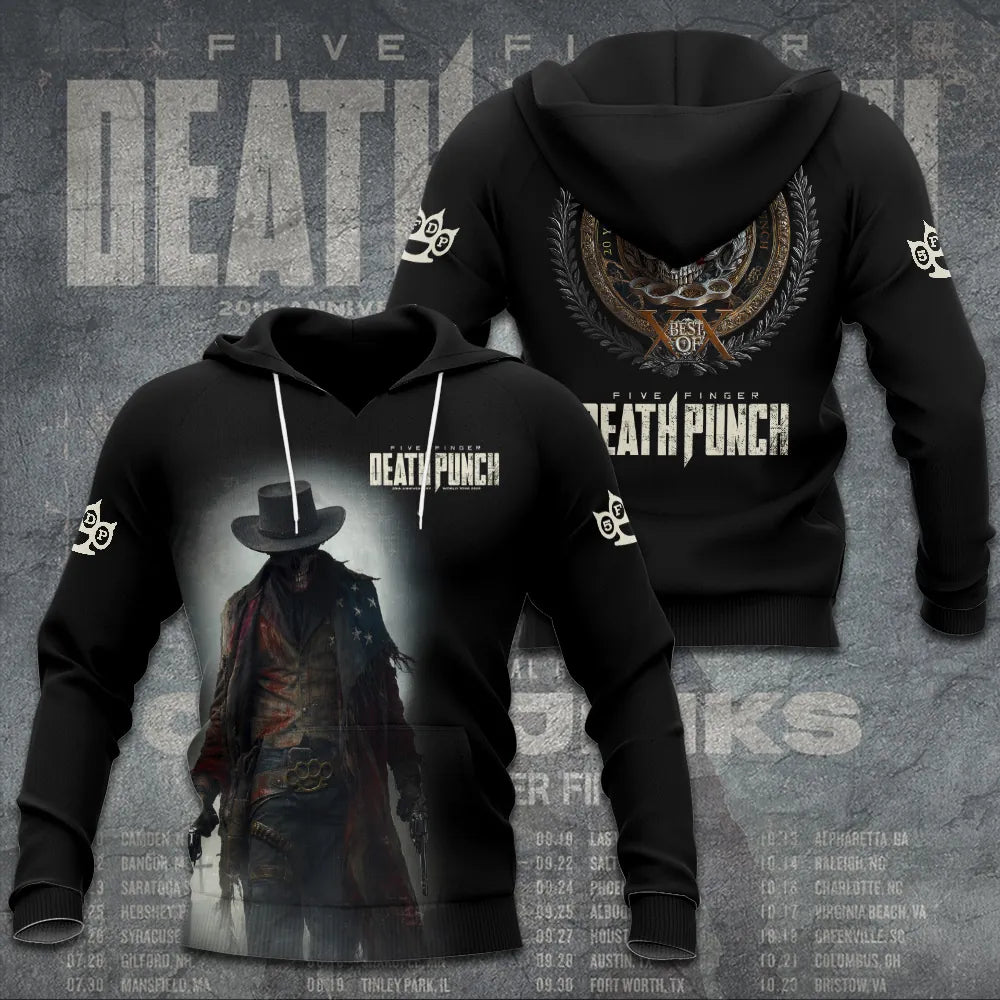LIMITED EDITION - NEW CUSTOMIZED FIVE FINGER DEATH PUNCH T-SHIRT, HOODIE, ZIP HOODIE