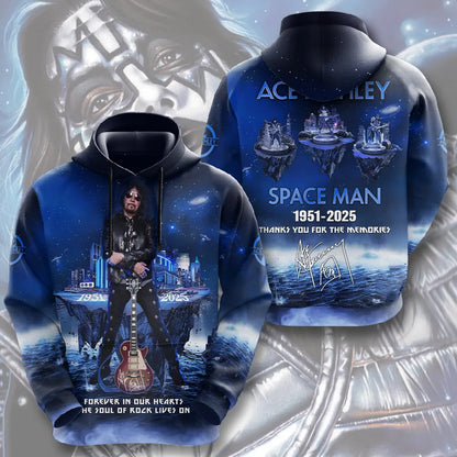 LIMITED EDITION - NEW CUSTOMIZED KISS X ACE FREHLEY T-SHIRT, HOODIE, ZIP HOODIE