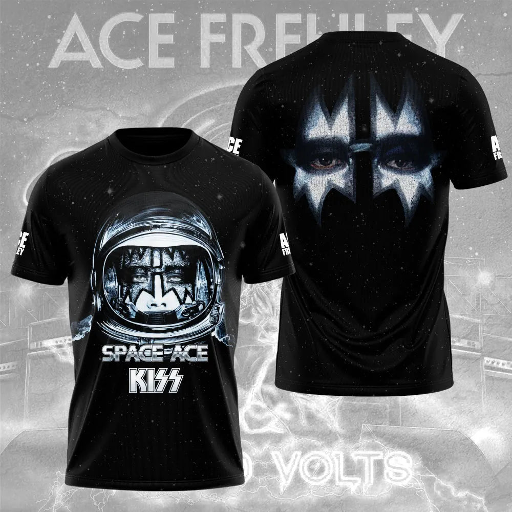 LIMITED EDITION - NEW CUSTOMIZED KISS X ACE FREHLEY T-SHIRT, HOODIE, ZIP HOODIE