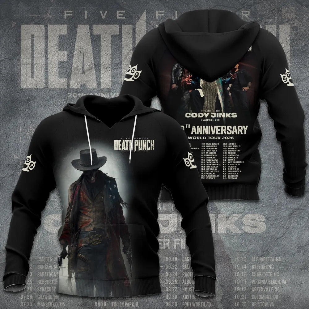 LIMITED EDITION - NEW CUSTOMIZED FIVE FINGER DEATH PUNCH T-SHIRT, HOODIE, ZIP HOODIE
