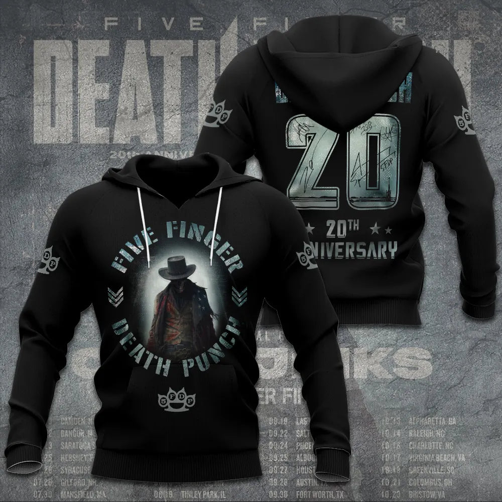 LIMITED EDITION - NEW CUSTOMIZED FIVE FINGER DEATH PUNCH T-SHIRT, HOODIE, ZIP HOODIE