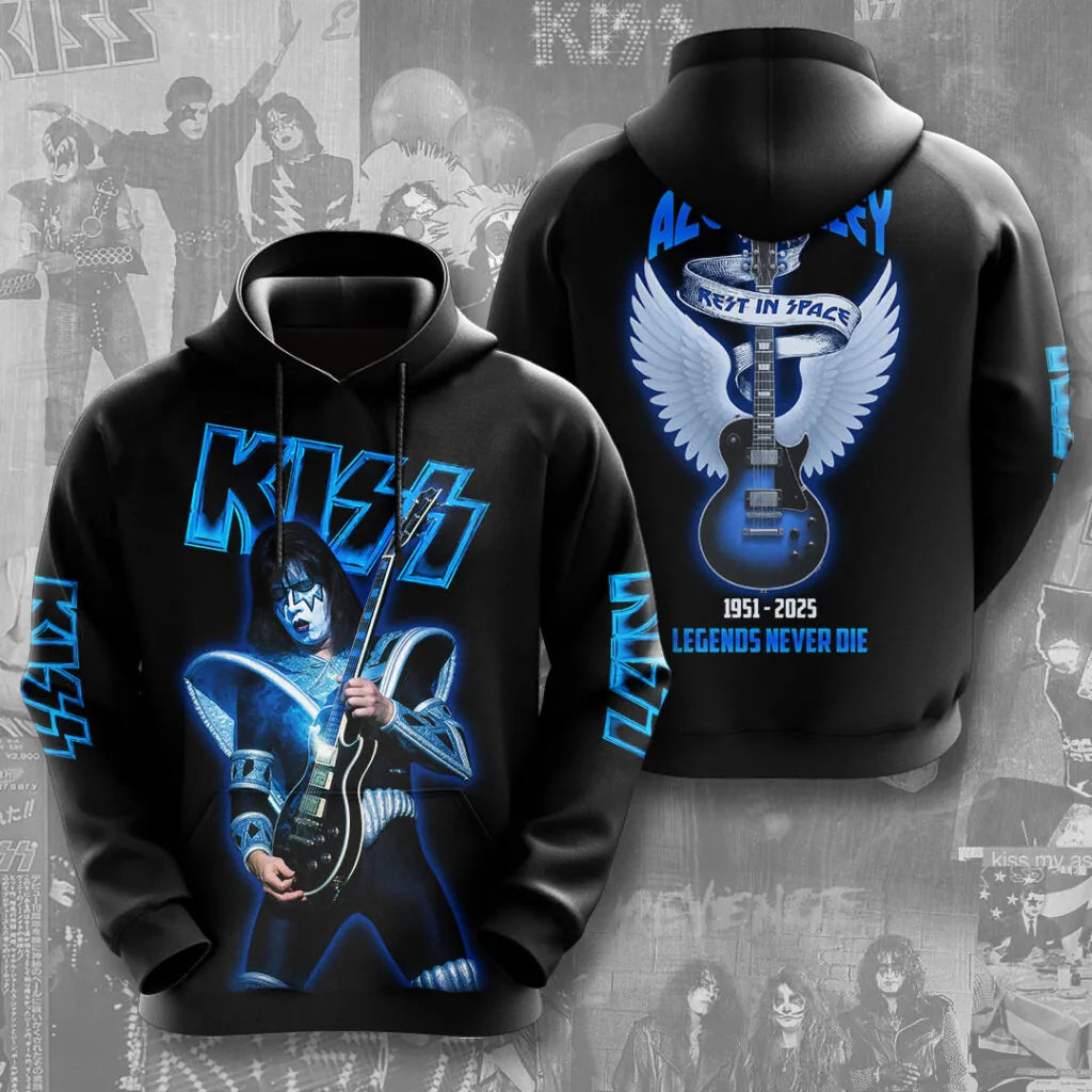 LIMITED EDITION - NEW CUSTOMIZED KISS X ACE FREHLEY T-SHIRT, HOODIE, ZIP HOODIE