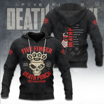 LIMITED EDITION - NEW CUSTOMIZED FIVE FINGER DEATH PUNCH T-SHIRT, HOODIE, ZIP HOODIE