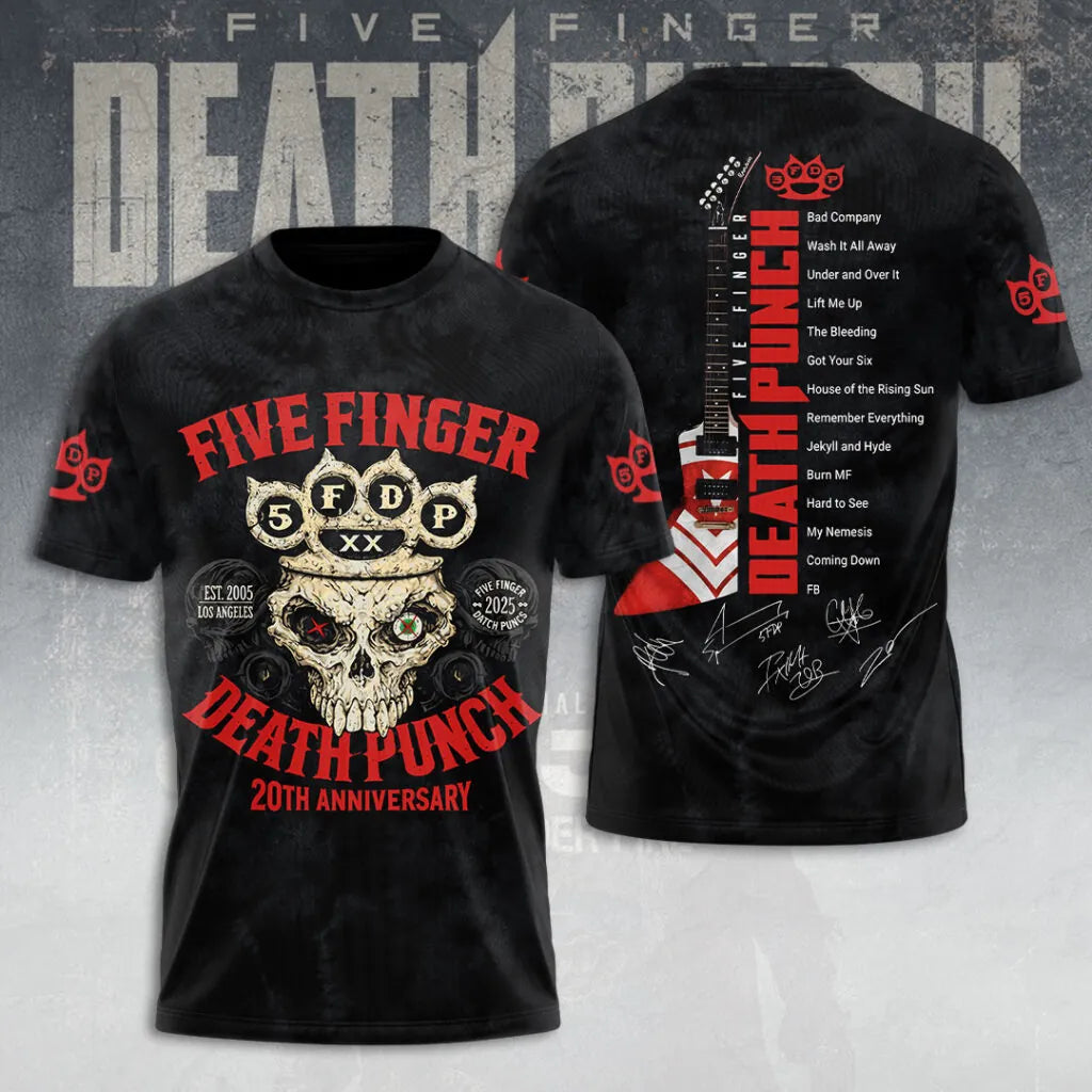 LIMITED EDITION - NEW CUSTOMIZED FIVE FINGER DEATH PUNCH T-SHIRT, HOODIE, ZIP HOODIE