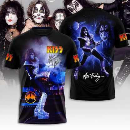LIMITED EDITION - NEW CUSTOMIZED KISS X ACE FREHLEY T-SHIRT, HOODIE, ZIP HOODIE