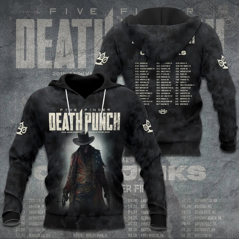 LIMITED EDITION - NEW CUSTOMIZED FIVE FINGER DEATH PUNCH T-SHIRT, HOODIE, ZIP HOODIE