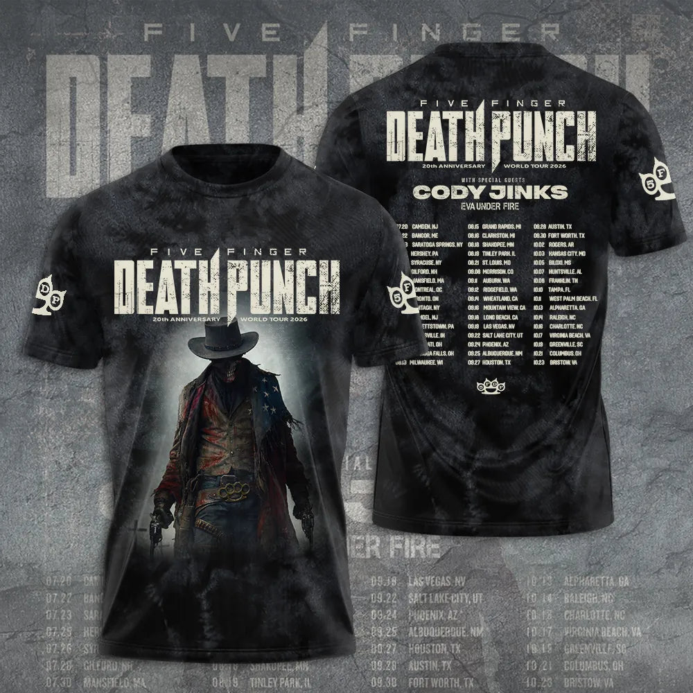LIMITED EDITION - NEW CUSTOMIZED FIVE FINGER DEATH PUNCH T-SHIRT, HOODIE, ZIP HOODIE