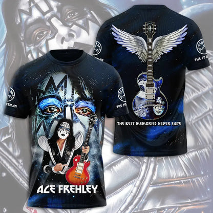 LIMITED EDITION - NEW CUSTOMIZED KISS X ACE FREHLEY T-SHIRT, HOODIE, ZIP HOODIE