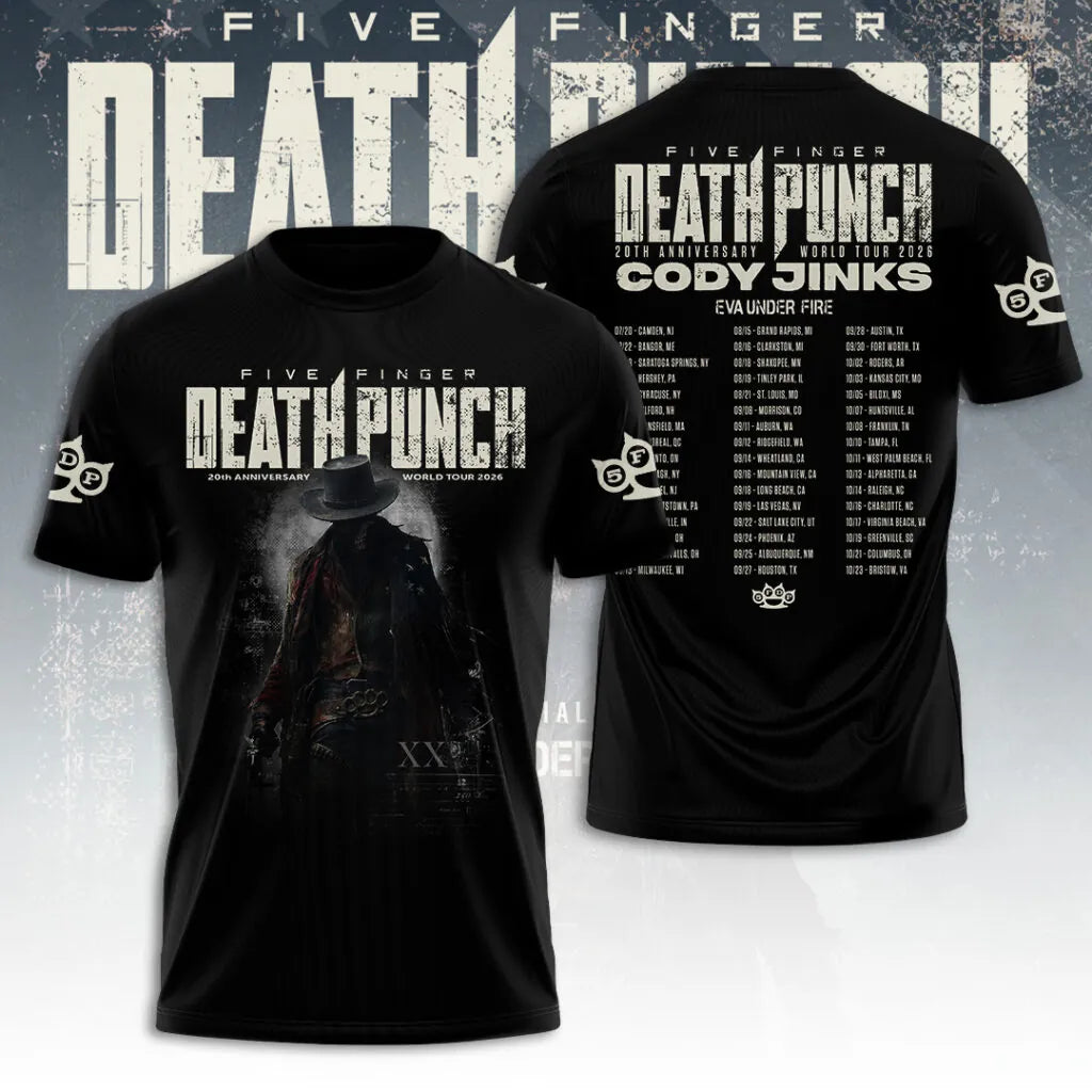 LIMITED EDITION - NEW CUSTOMIZED FIVE FINGER DEATH PUNCH T-SHIRT, HOODIE, ZIP HOODIE