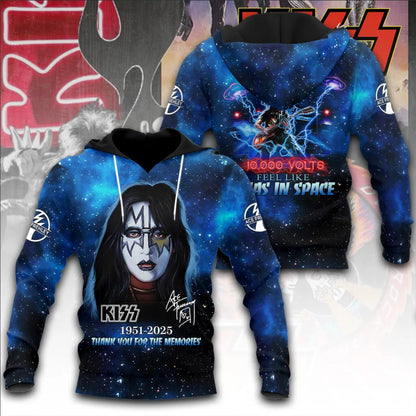 LIMITED EDITION - NEW CUSTOMIZED KISS X ACE FREHLEY T-SHIRT, HOODIE, ZIP HOODIE