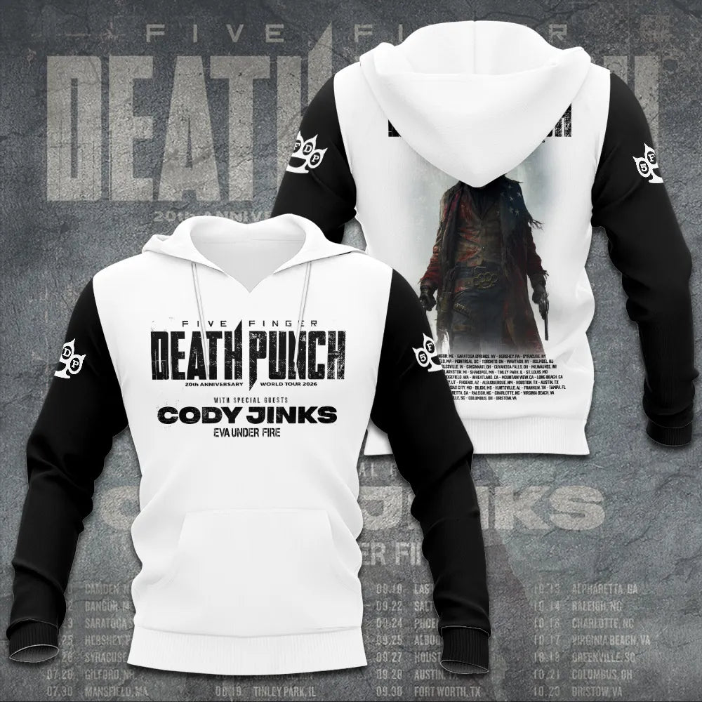 LIMITED EDITION - NEW CUSTOMIZED FIVE FINGER DEATH PUNCH T-SHIRT, HOODIE, ZIP HOODIE
