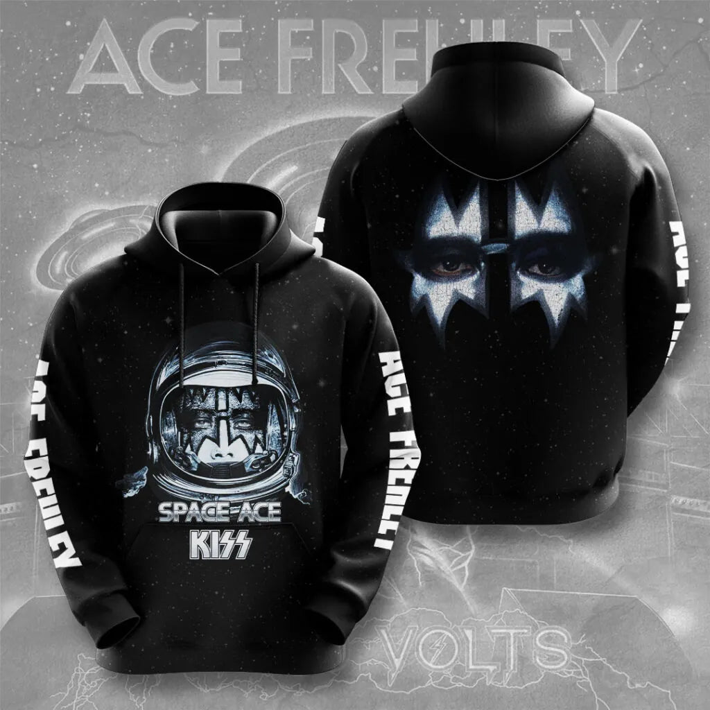 LIMITED EDITION - NEW CUSTOMIZED KISS X ACE FREHLEY T-SHIRT, HOODIE, ZIP HOODIE