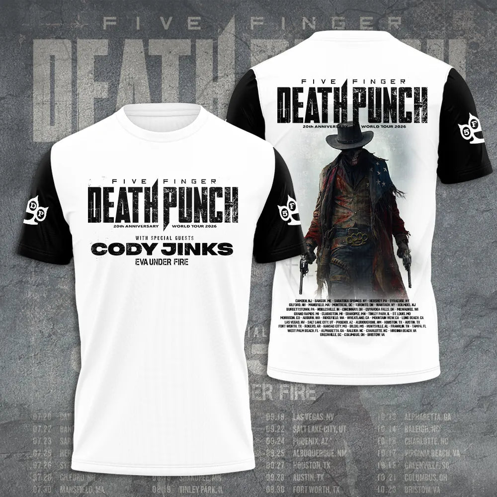 LIMITED EDITION - NEW CUSTOMIZED FIVE FINGER DEATH PUNCH T-SHIRT, HOODIE, ZIP HOODIE