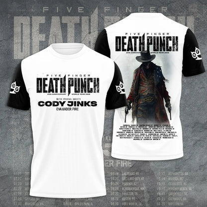 LIMITED EDITION - NEW CUSTOMIZED FIVE FINGER DEATH PUNCH T-SHIRT, HOODIE, ZIP HOODIE
