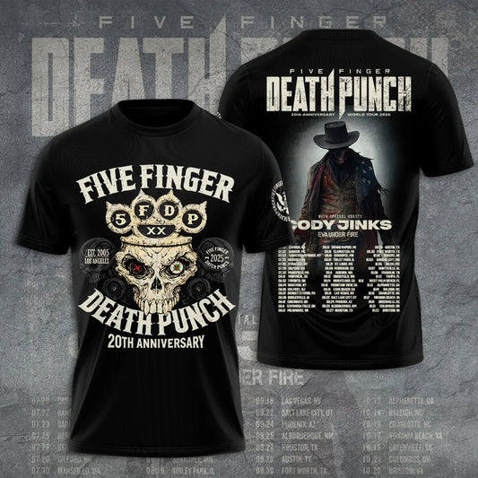 LIMITED EDITION - NEW CUSTOMIZED FIVE FINGER DEATH PUNCH T-SHIRT, HOODIE, ZIP HOODIE
