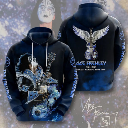 LIMITED EDITION - NEW CUSTOMIZED KISS X ACE FREHLEY T-SHIRT, HOODIE, ZIP HOODIE