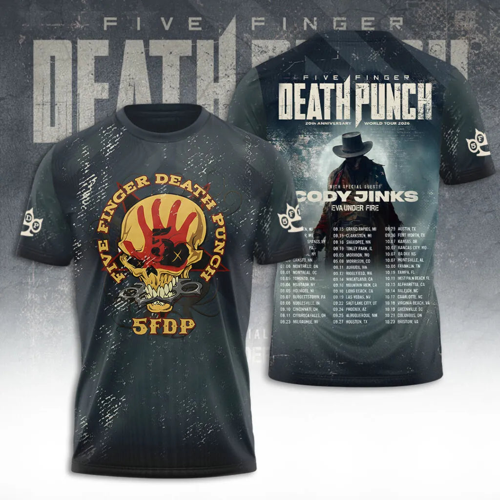 LIMITED EDITION - NEW CUSTOMIZED FIVE FINGER DEATH PUNCH T-SHIRT, HOODIE, ZIP HOODIE