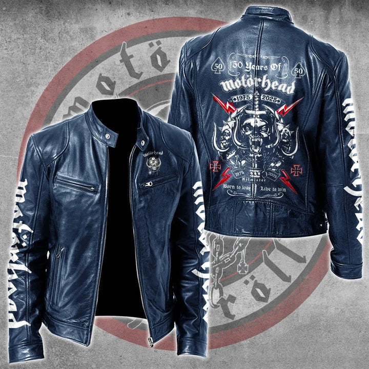 LIMITED EDITION - NEW CUSTOMIZED MOTÖRHEAD MOTORCYCLE LEATHER JACKET