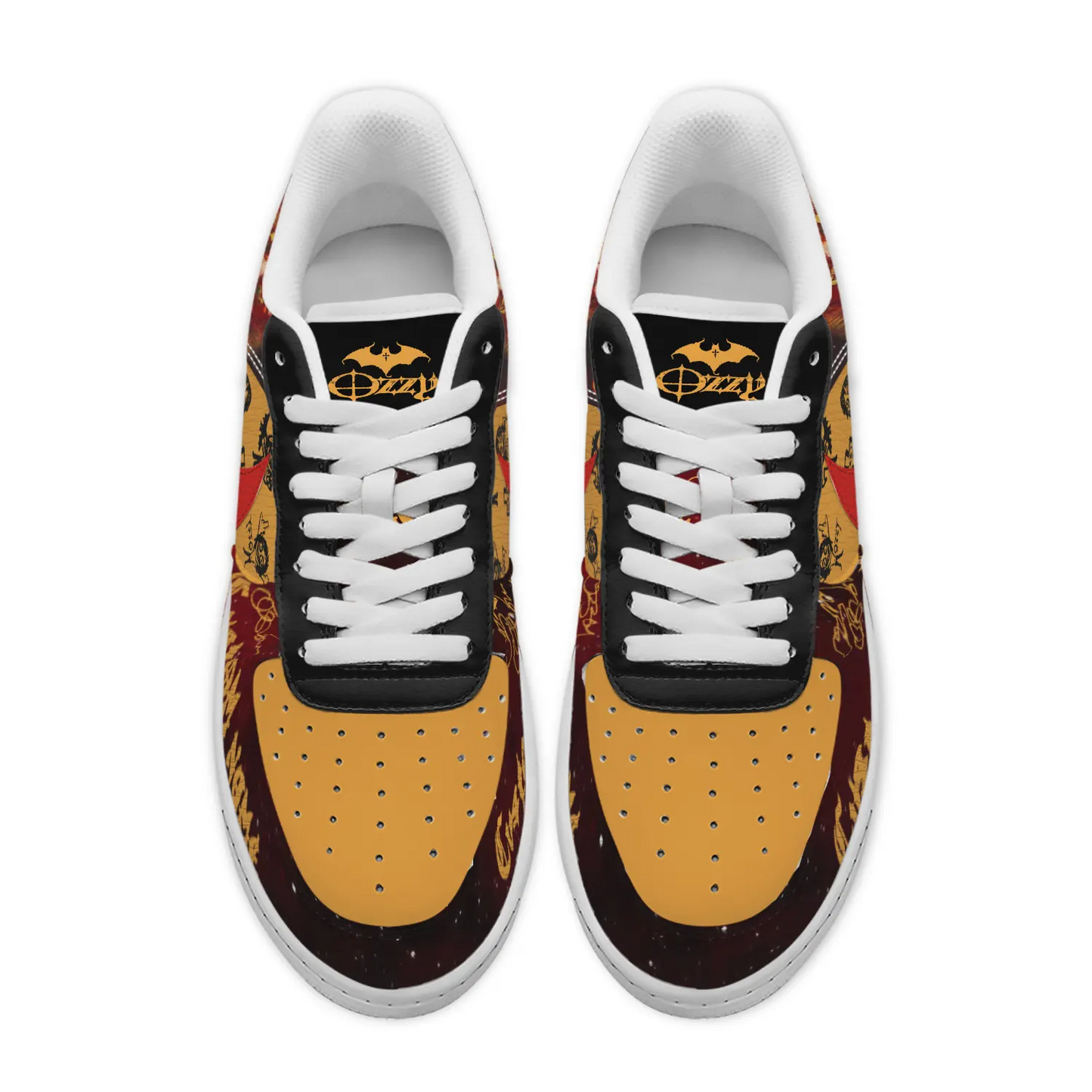 LIMITED EDITION - NEW CUSTOMIZED BLACK SABBATH x OZZY OSBOURNE AF1 SHOES