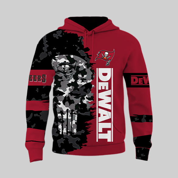 LIMITED EDITION - NEW CUSTOMIZED NFL10 TBB TAMPA BAY BUCCANEERS DEWALT UNISEX T-SHIRT, POLO, HOODIE & JACKETS