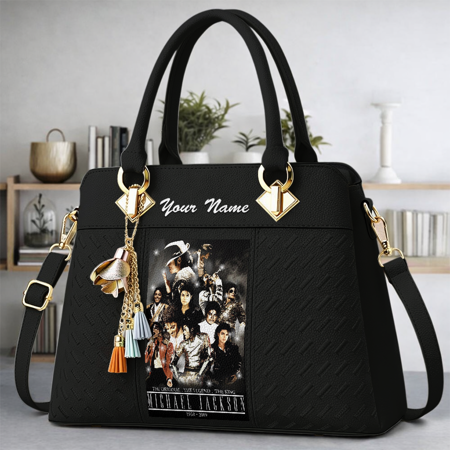 LIMITED EDITION - NEW CUSTOMIZED MICHAEL JACKSON WOMEN'S HANDBAGS MULTICOLOR