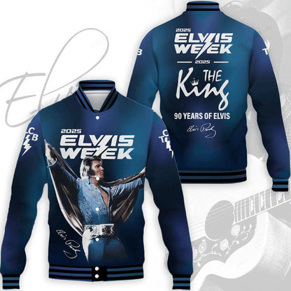 LIMITED EDITION - NEW CUSTOMIZED ELVIS PRESLEY SATIN VARSITY & BASEBALL JACKET
