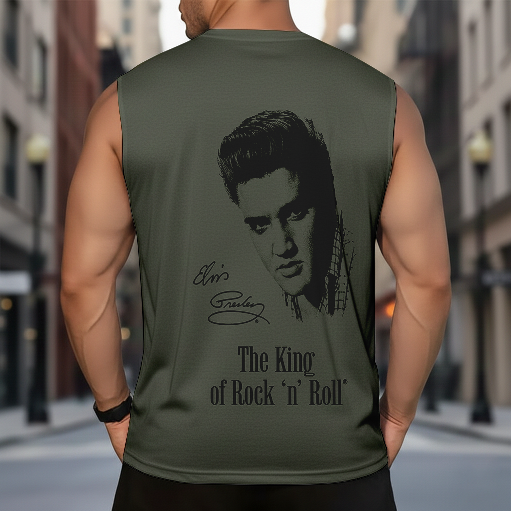 LIMITED EDITION - NEW CUSTOMIZED ELVIS PRESLEY MEN’S GYM SHIRT